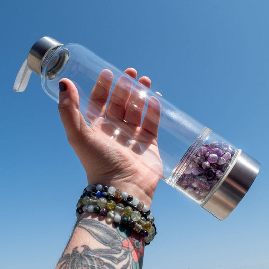 Crystal Water Bottle: Amethyst