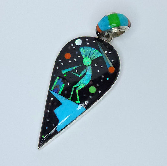 Kokopelli Inlay Pendant