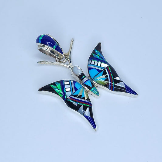 Inlay Butterfly Pendant