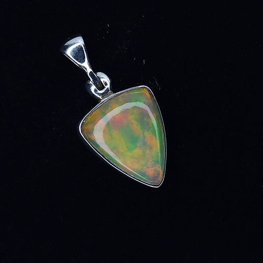 Ethiopian Opal Pendant in Sterling Silver