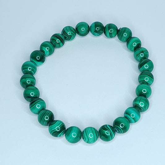 Malachite Bead Bracelet