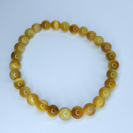 Golden Tigers Eye Bead Bracelet