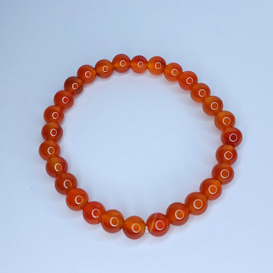 Carnelian Bead Bracelet