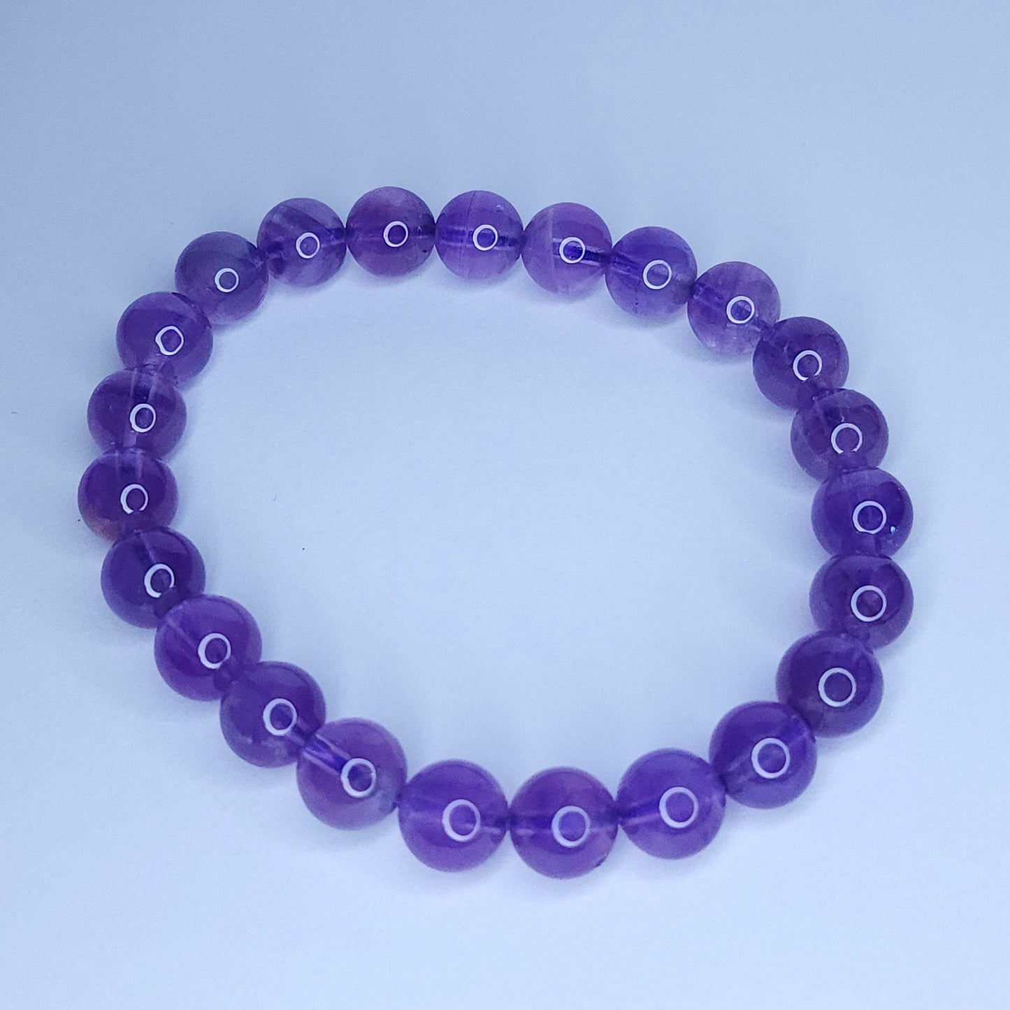 Amethyst Bead Bracelet