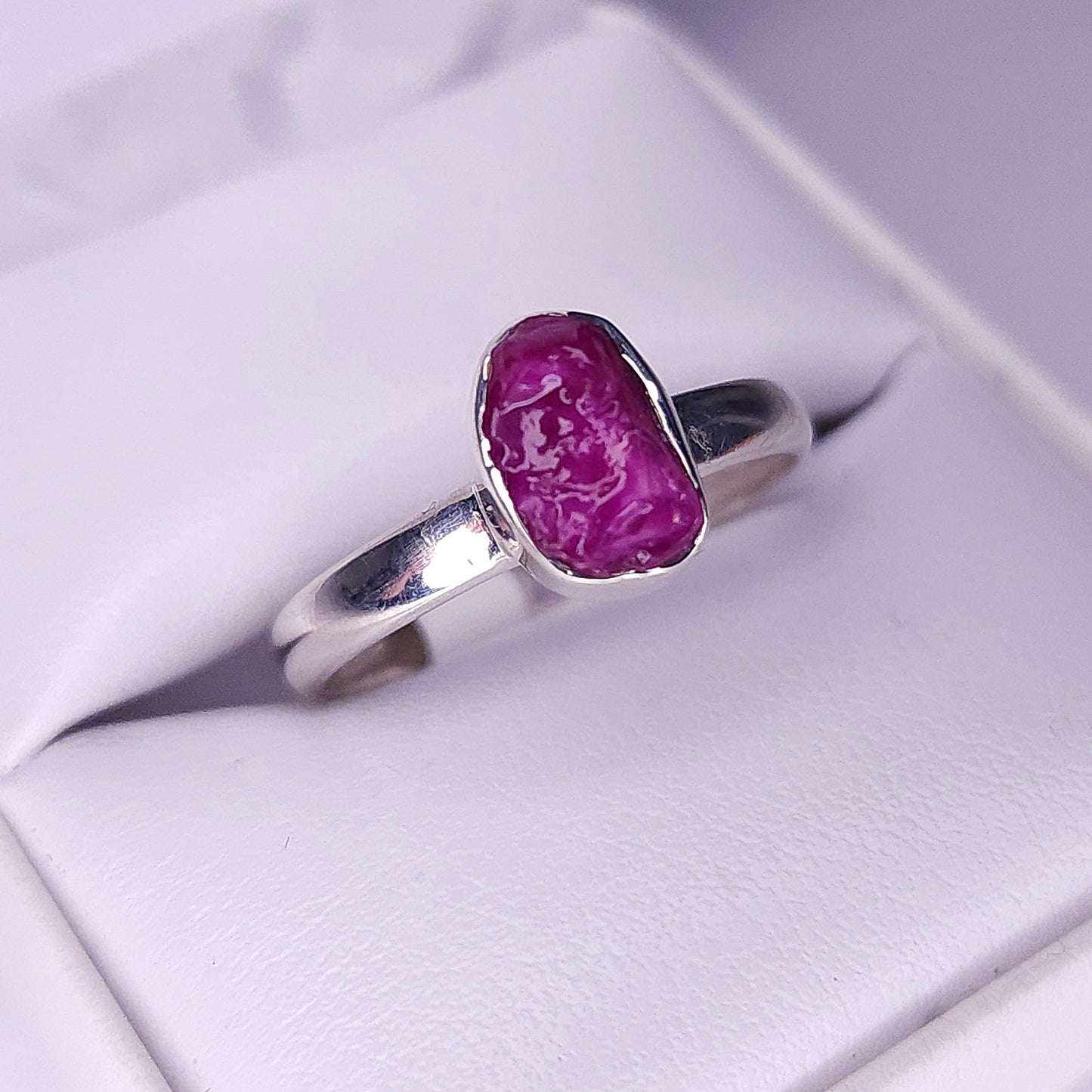 Rough Ruby Ring