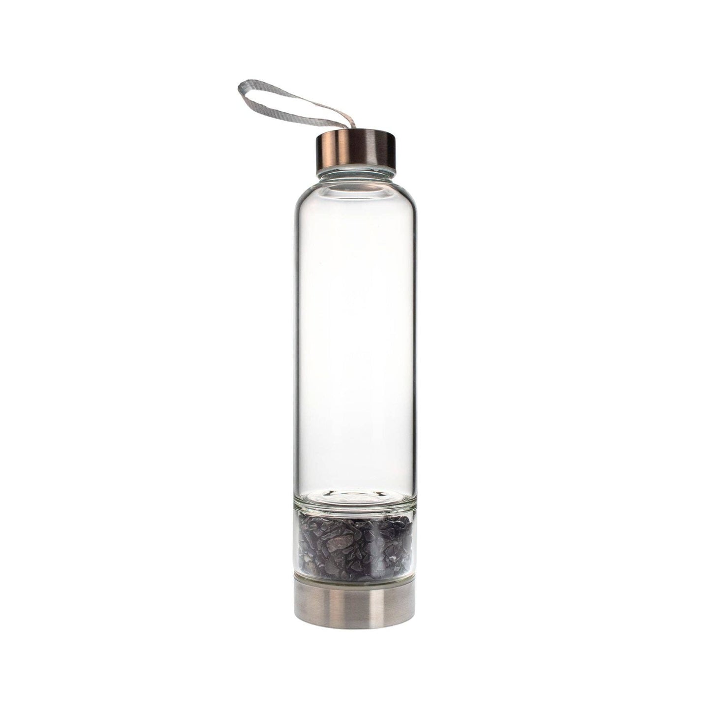 Crystal Water Bottle: Black Obisidan