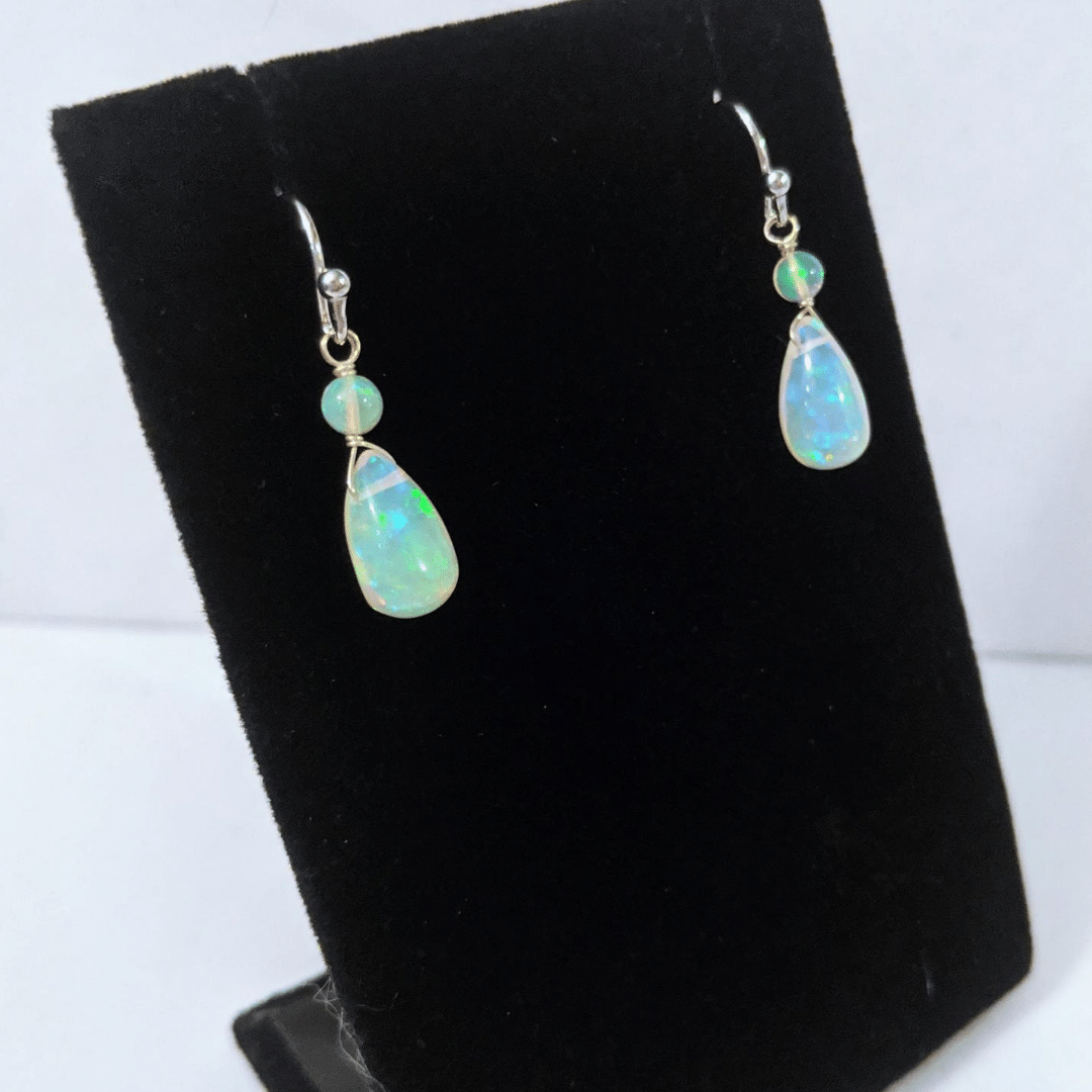 Opal Teardrop Earrings