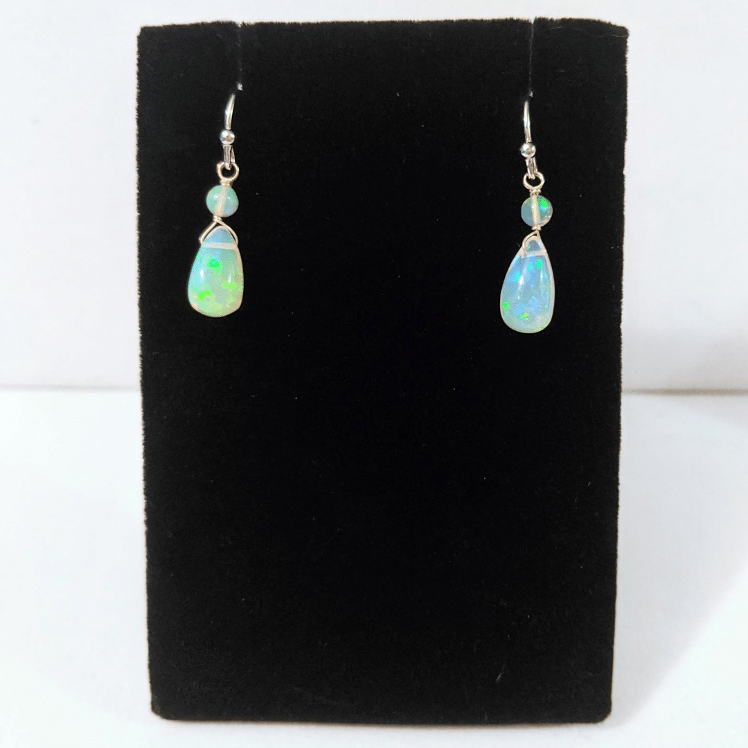 Opal Teardrop Earrings