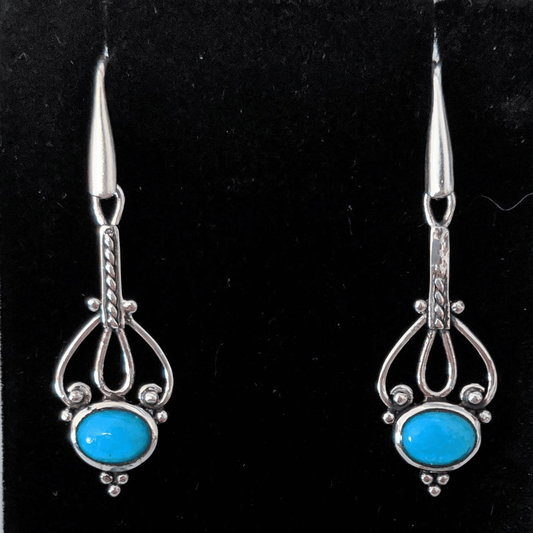 Sleeping Beauty Turquoise Earrings