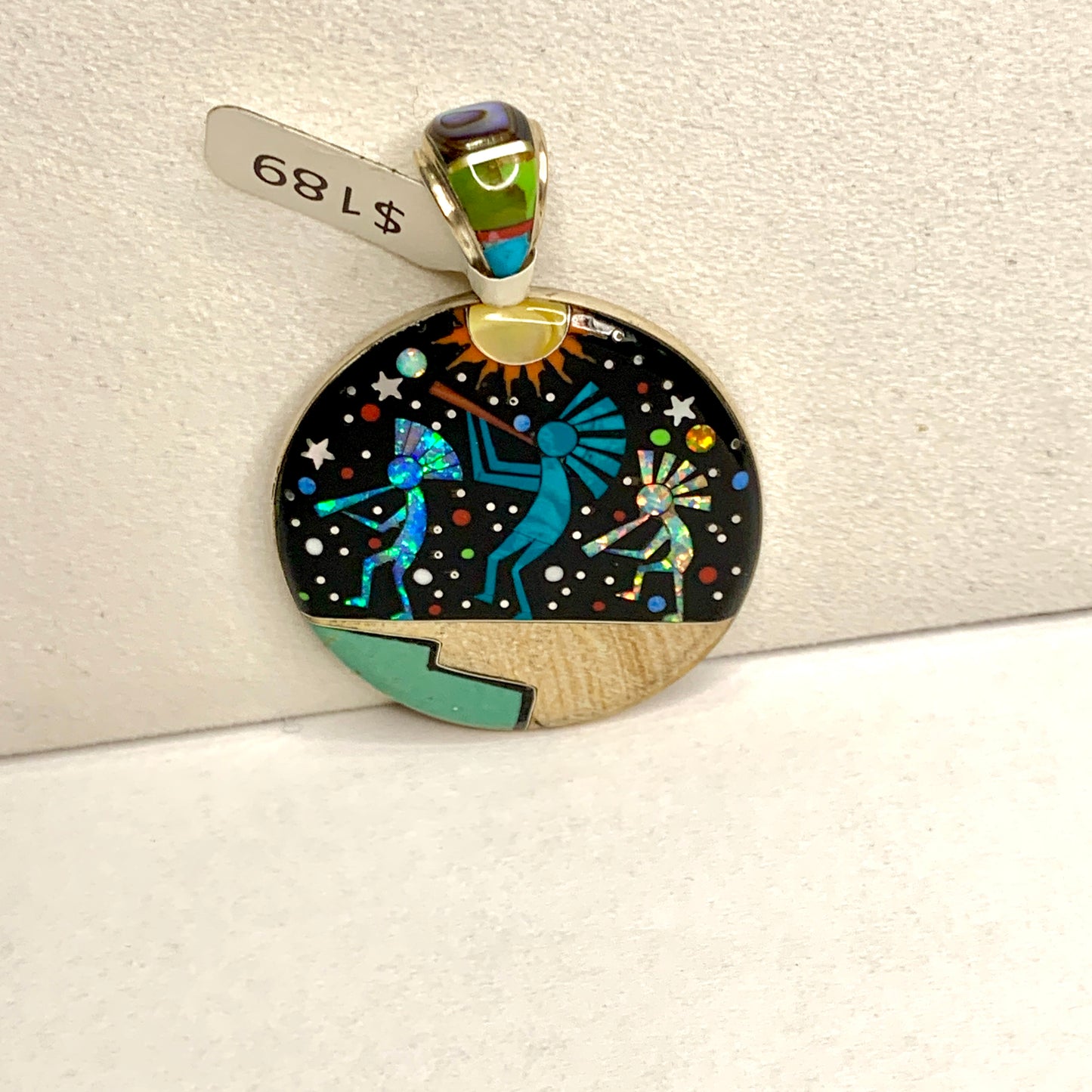 Dancing Kokopelli Pendant