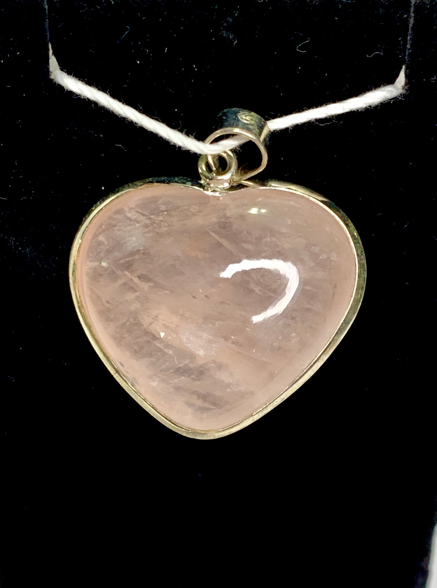 Rose Quartz Heart Pendant