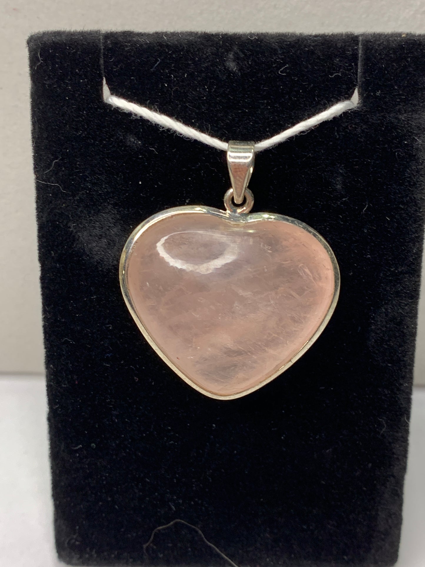 Rose Quartz Heart Pendant