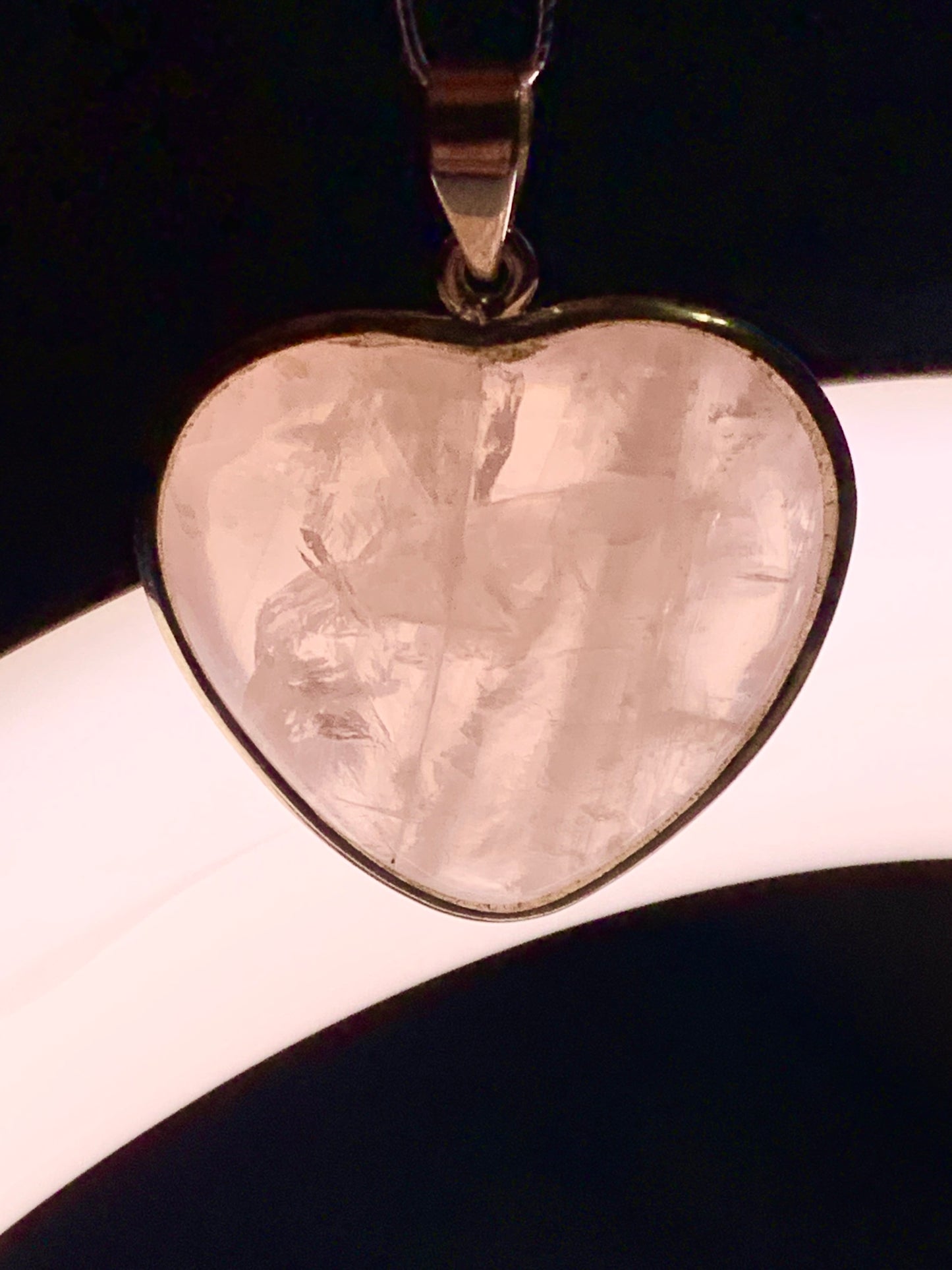 Rose Quartz Heart Pendant