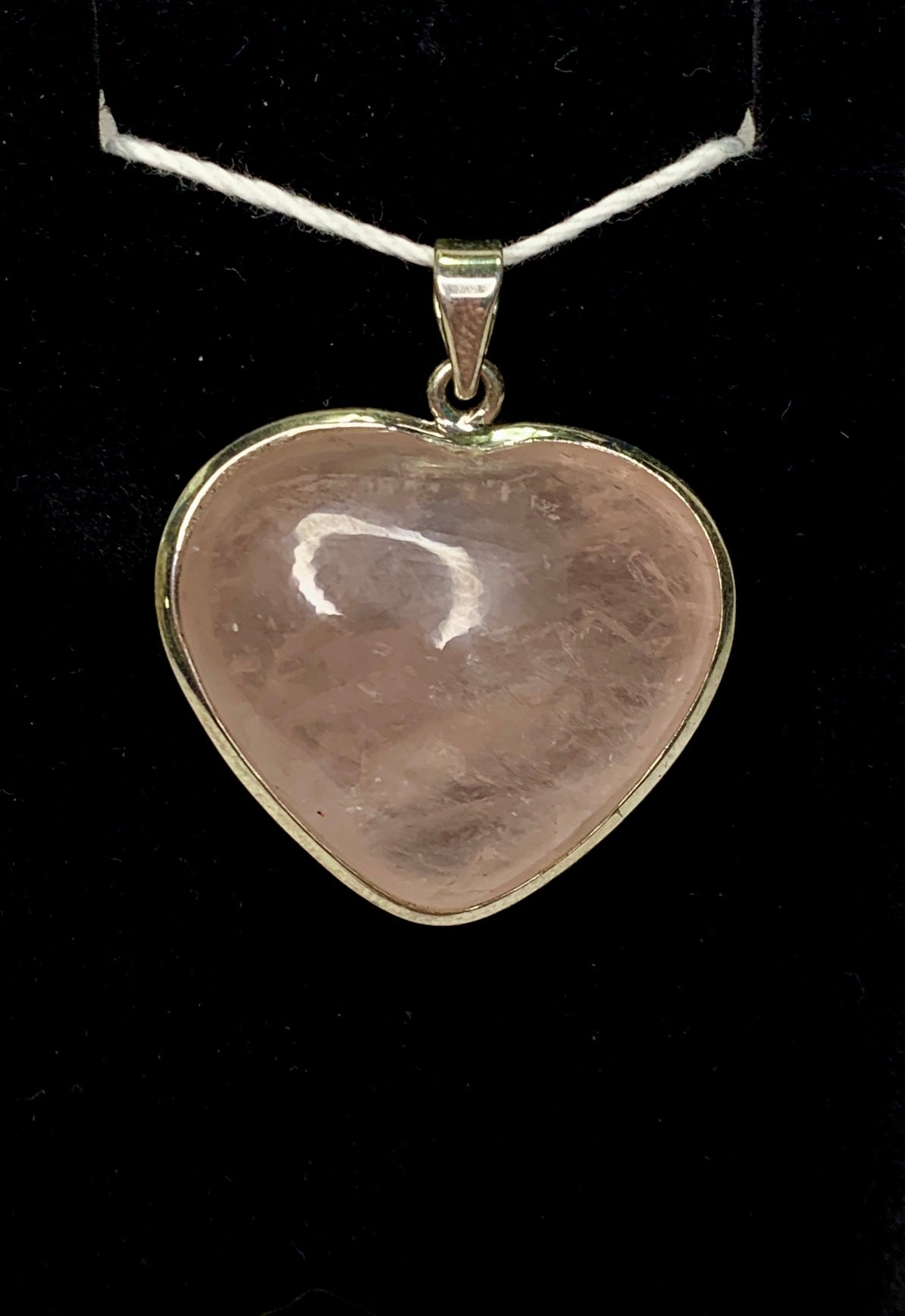 Rose Quartz Heart Pendant