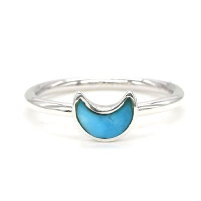 Horizontal Moon Stackable Ring