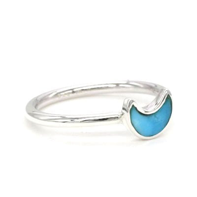 Horizontal Moon Stackable Ring